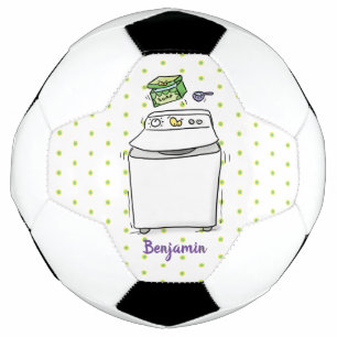 Ballon De Foot Illustration de lave-linge mignonne