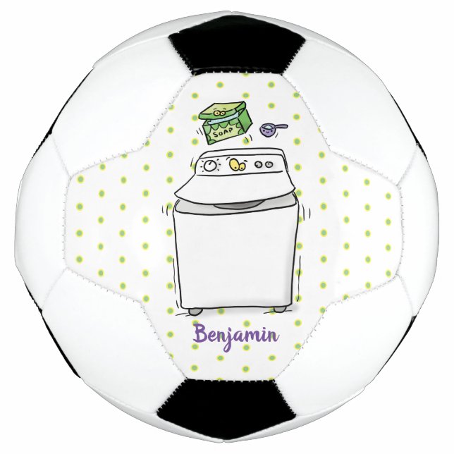 Ballon De Foot Illustration de lave-linge mignonne (Devant)