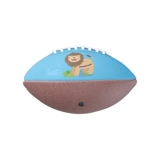 Ballon De Foot Illustration de l'effervescence de lions heureux (Tourné à 270°)