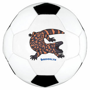Ballon De Foot Illustration de lézard géant affamé