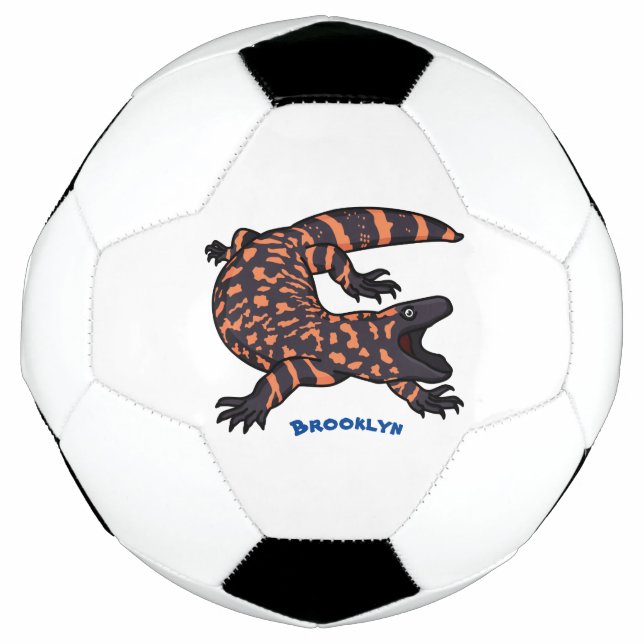Ballon De Foot Illustration de lézard géant affamé (Devant)