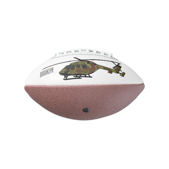 Ballon De Foot Illustration de l'hélicoptère de l'armée (Tourné à 270°)