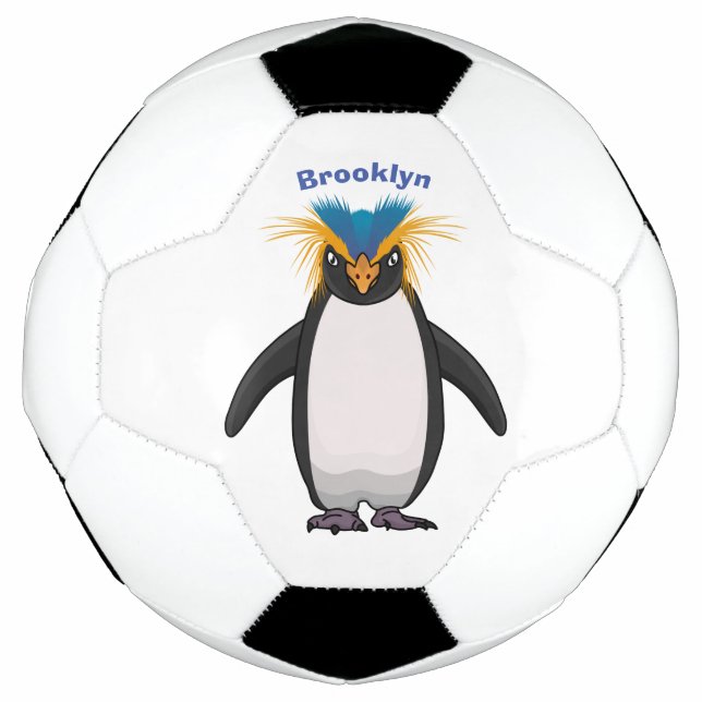 Ballon De Foot Illustration de mignon macaroni pingouin (Devant)