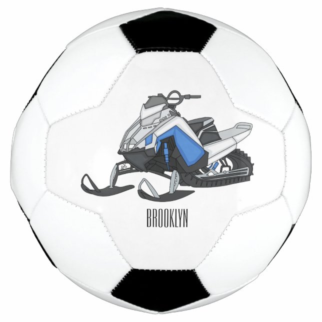 Ballon De Foot Illustration de motoneige (Devant)