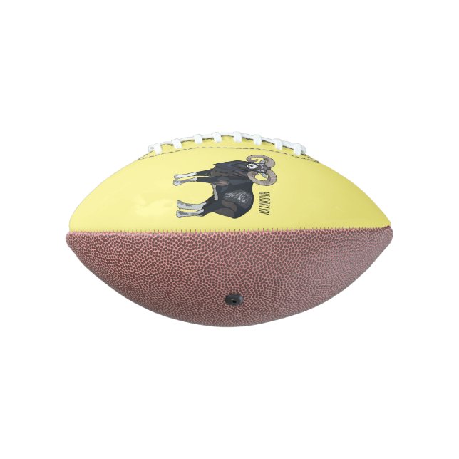 Ballon De Foot Illustration de mouflon, mouton (Tourné à 270°)