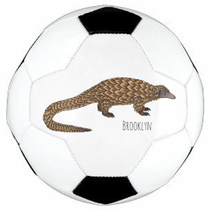 Ballon De Foot Illustration de pangolin à queue longue