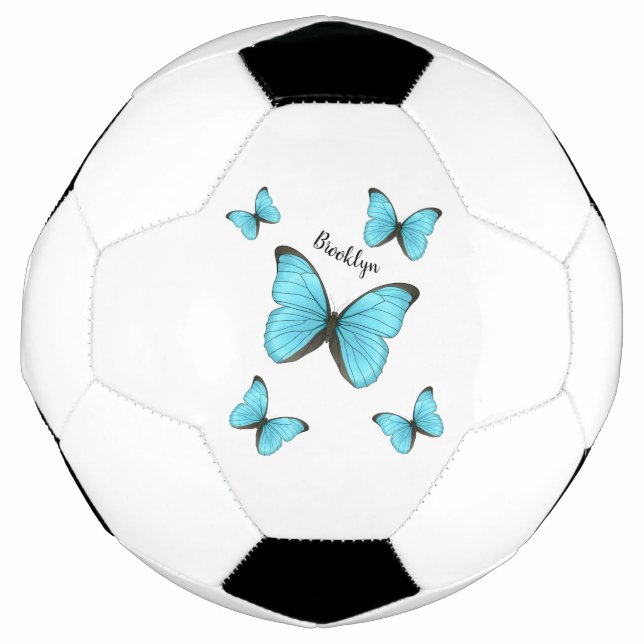 Ballon De Foot Illustration de papillons Morpho (Devant)