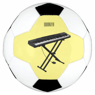 Ballon De Foot Illustration de piano clavier
