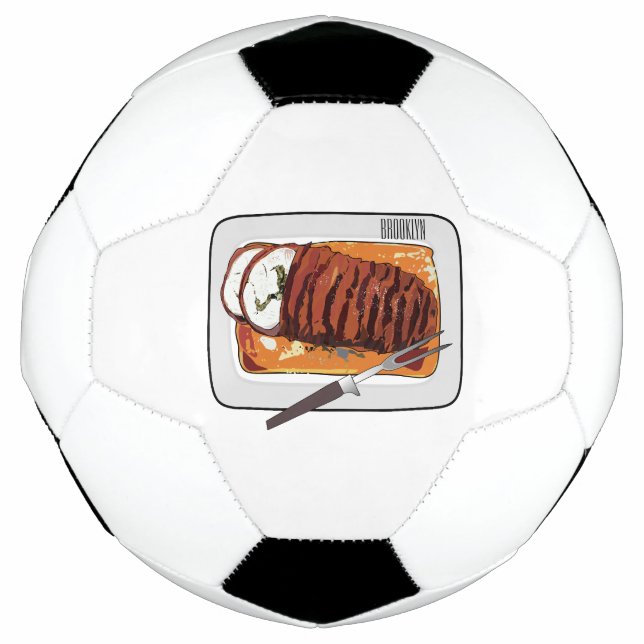 Ballon De Foot Illustration de poitrine de dinde rôtie (Devant)