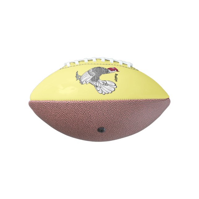 Ballon De Foot Illustration de poulet Sebright (Tourné à 270°)