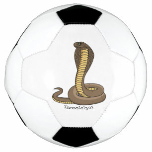 Ballon De Foot Illustration de serpent à cobra Brown