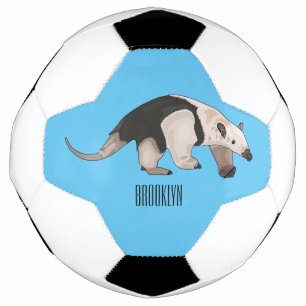 Ballon De Foot Illustration de tamandua de dessin animé