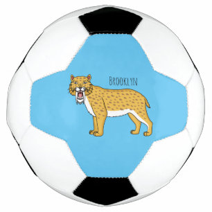 Ballon De Foot Illustration de tigre à dents de sabre
