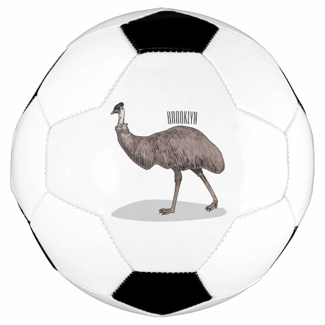Ballon De Foot Illustration d'Emu bird (Devant)