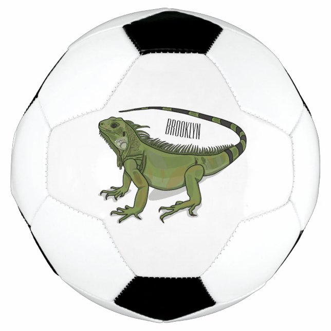 Ballon De Foot Illustration d'Iguana (Devant)