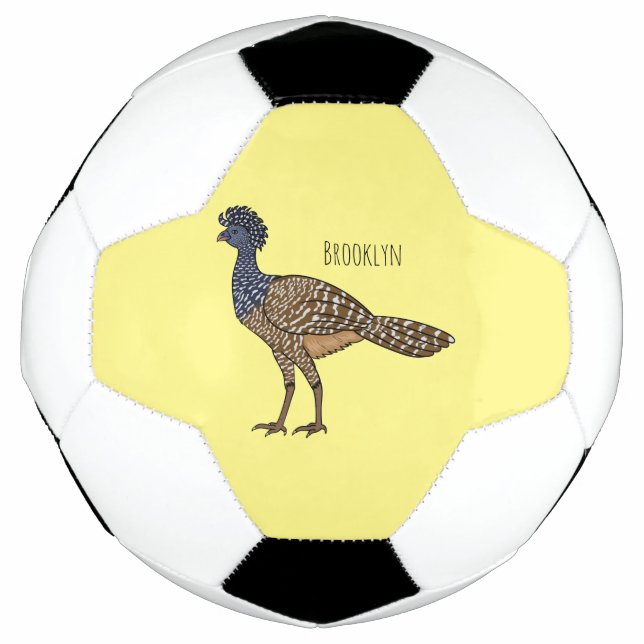 Ballon De Foot Illustration d'oiseau de curassow (Devant)