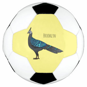 Ballon De Foot Illustration d'oiseau de faisan paon de Palawan