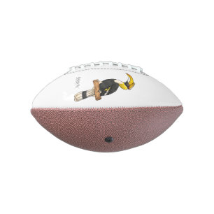 Ballon De Foot Illustration d'oiseau de grande corneille