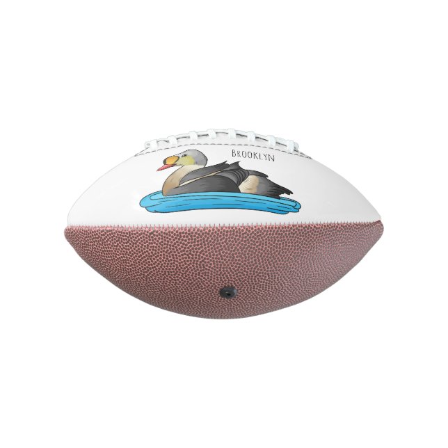 Ballon De Foot Illustration d'oiseau de l'eider King (Tourné à 270°)