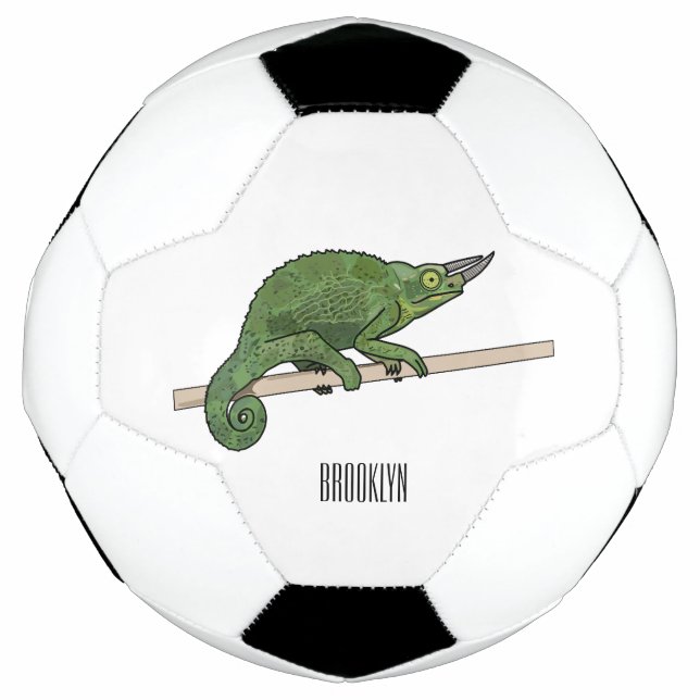 Ballon De Foot Illustration du caméléon de Jackson (Devant)