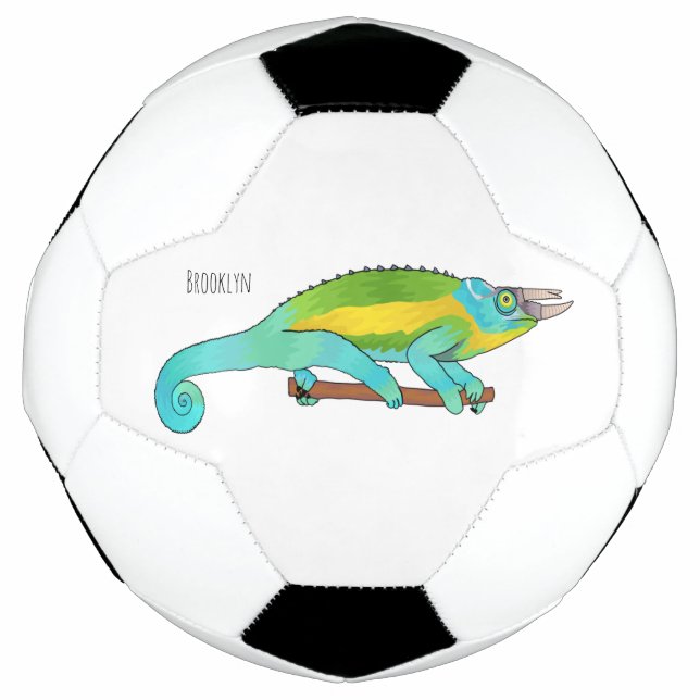 Ballon De Foot Illustration du caméléon de Jackson (Devant)