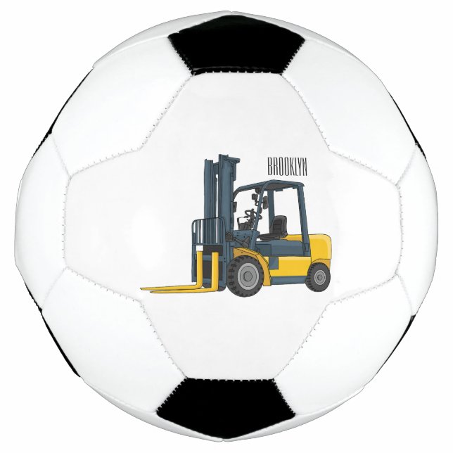 Ballon De Foot Illustration du chariot élévateur (Devant)