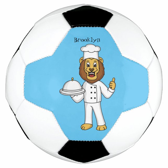 Ballon De Foot Illustration du chef mignon lion (Devant)