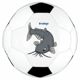 Ballon De Foot Illustration du poisson-chat mignon