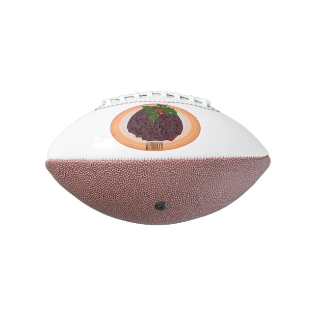 Ballon De Foot Illustration du pudding de Noël (Tourné à 270°)