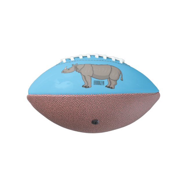 Ballon De Foot Illustration du rhinocéros de Javan (Tourné à 270°)