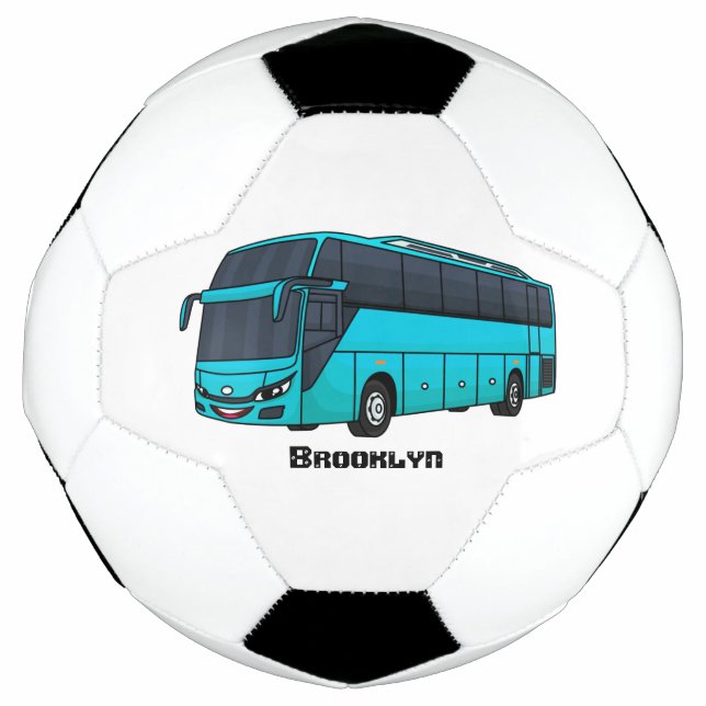 Ballon De Foot Illustration d'un autobus à passagers moderne (Devant)