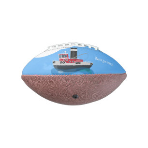 Ballon De Foot Illustration d'un bateau à chalutier mignon