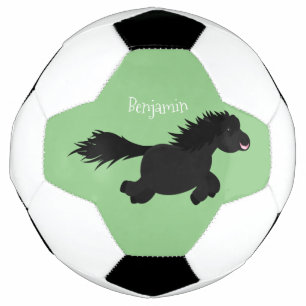 Ballon De Foot Illustration d'un poney de Shetland mignon