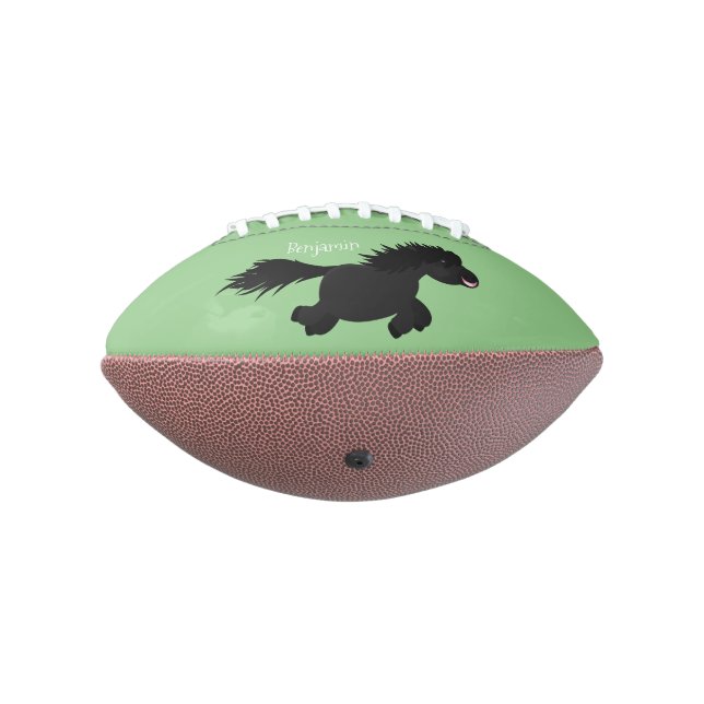 Ballon De Foot Illustration d'un poney de Shetland mignon (Tourné à 270°)