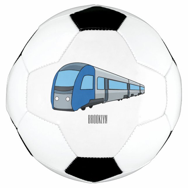 Ballon De Foot Illustration d'un train électrique (Devant)