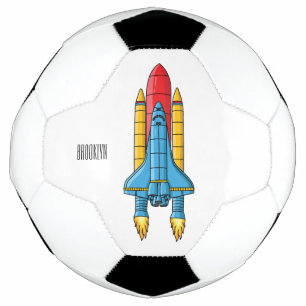 Ballon De Foot Illustration d'un vaisseau de fusées