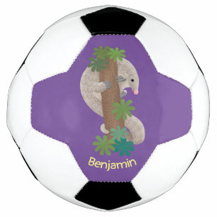 Ballon De Foot Illustration d'une anteure de pangolin mignonne