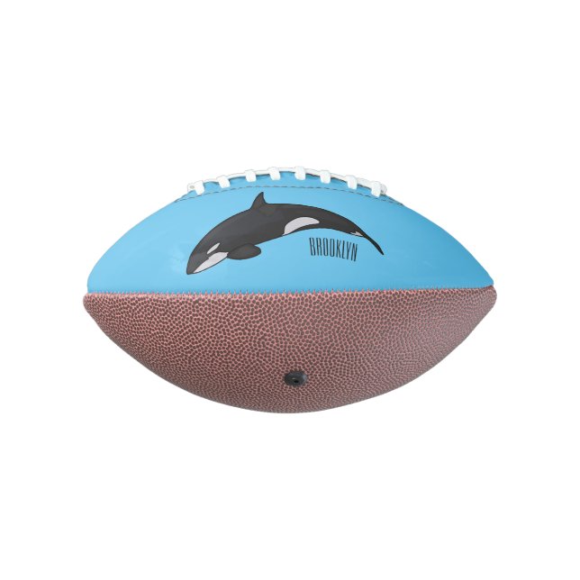 Ballon De Foot Illustration d'une baleine tueuse (Tourné à 270°)