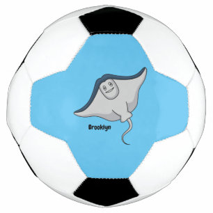 Ballon De Foot Illustration d'une caricature de poisson stingray