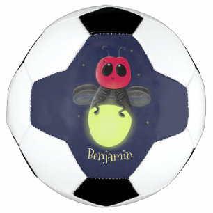 Ballon De Foot Illustration d'une luciole à éclair mignon