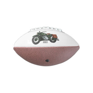 Ballon De Foot Illustration d'une moto de croiseur militaire