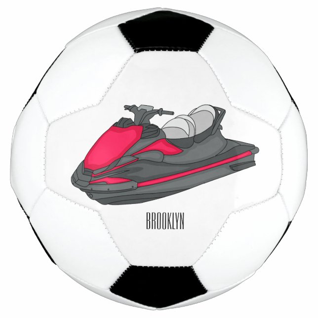 Ballon De Foot Illustration Jet ski (Devant)