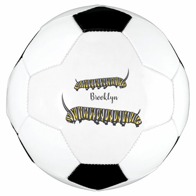 Ballon De Foot Illustration Monarch caterpillar (Devant)
