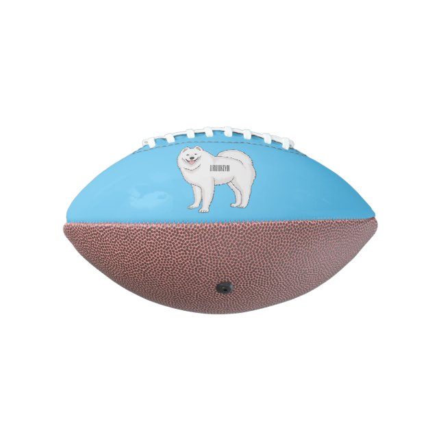 Ballon De Foot Illustration Samoyed dog (Tourné à 270°)