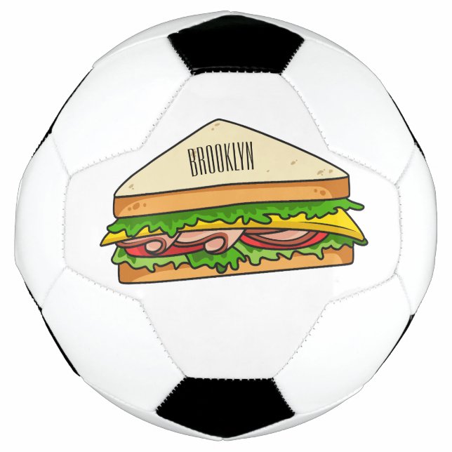 Ballon De Foot Illustration Sandwich (Devant)