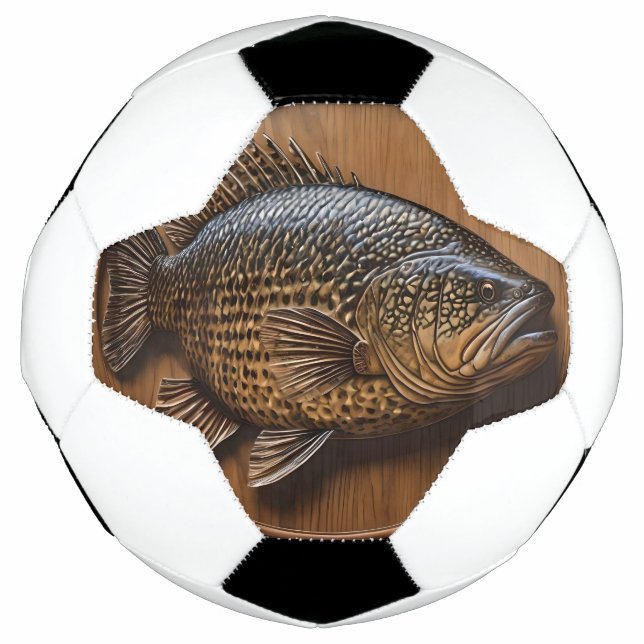 Ballon De Foot Impression textuelle 3D Australian Murray Cod, (Devant)