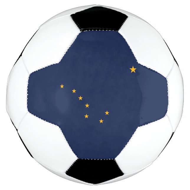 Ballon De Foot Indicateur de l'état de l'Alaska (Devant)