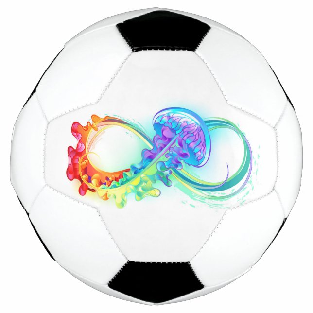 Ballon De Foot Infini avec méduse arc-en-ciel (Devant)