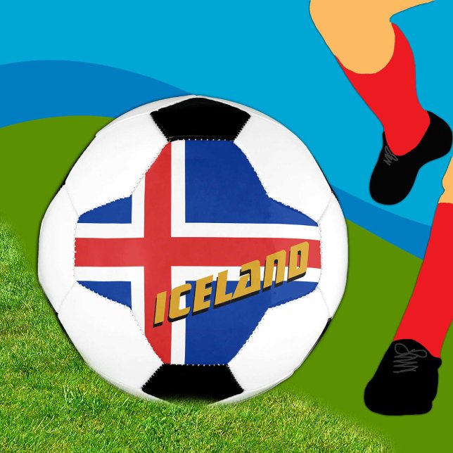 Ballon De Foot Islande Football & Drapeau islandais / Sports (Créateur téléchargé)