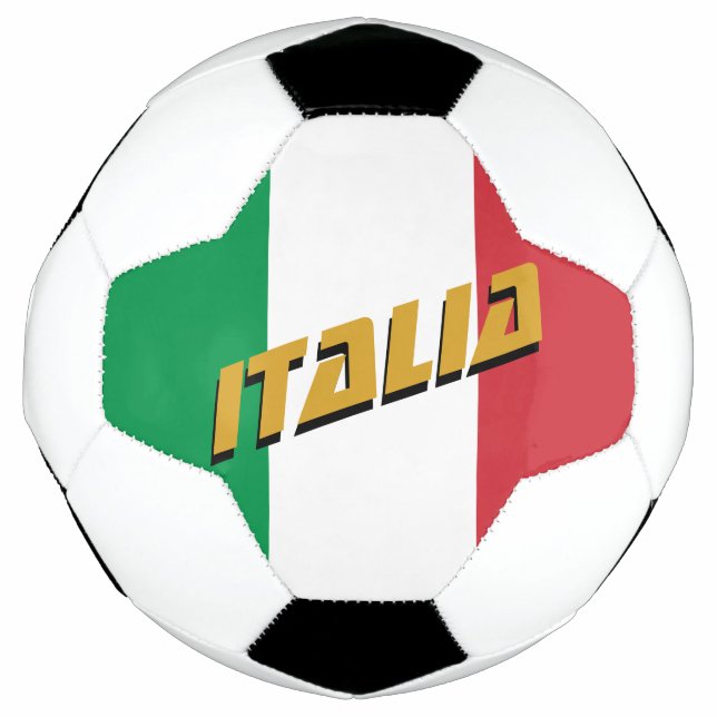 Ballon De Foot Italie football & drapeau italien / Sports (Devant)